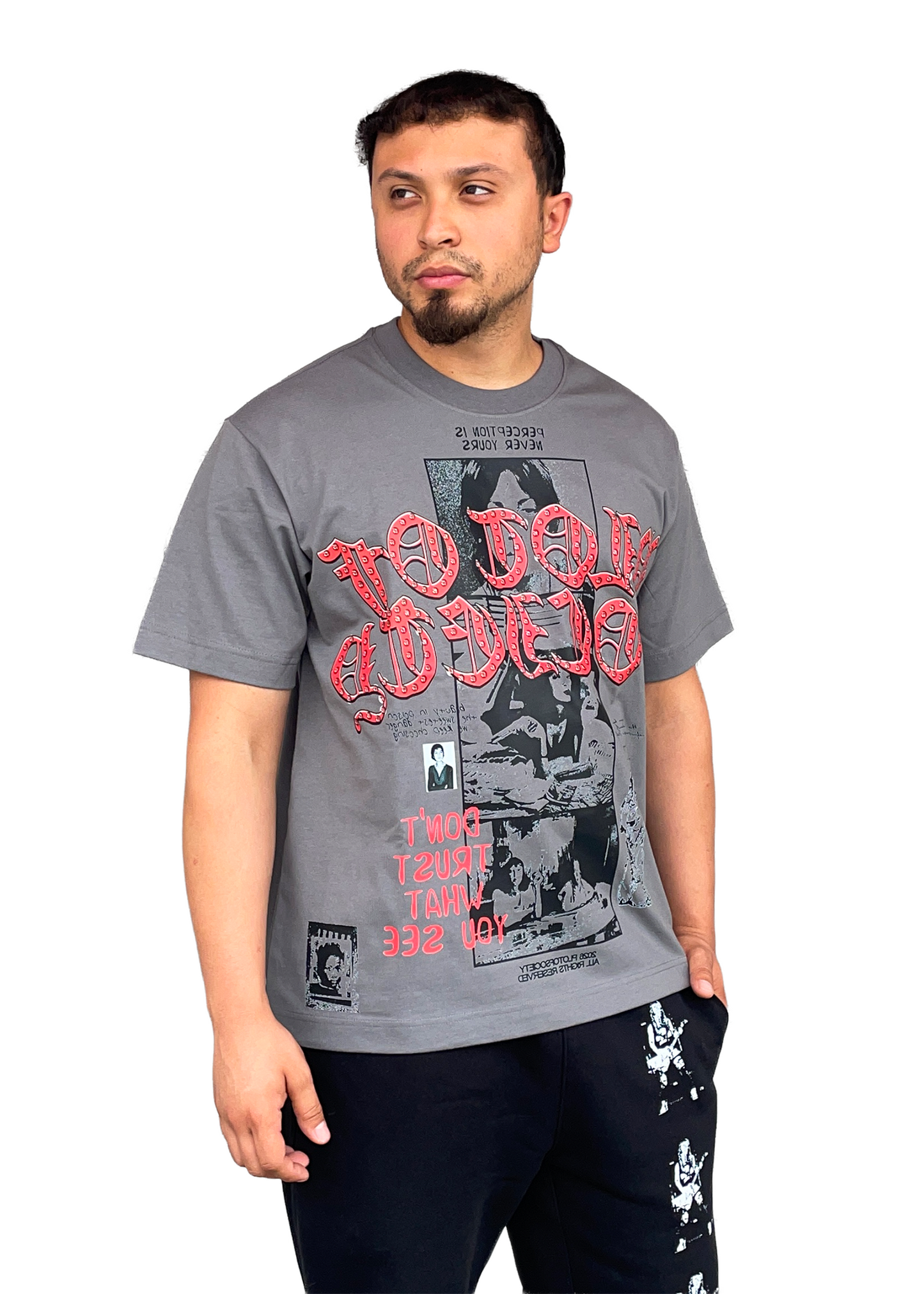 Perception In Sight Tee (Grey) - Oversized