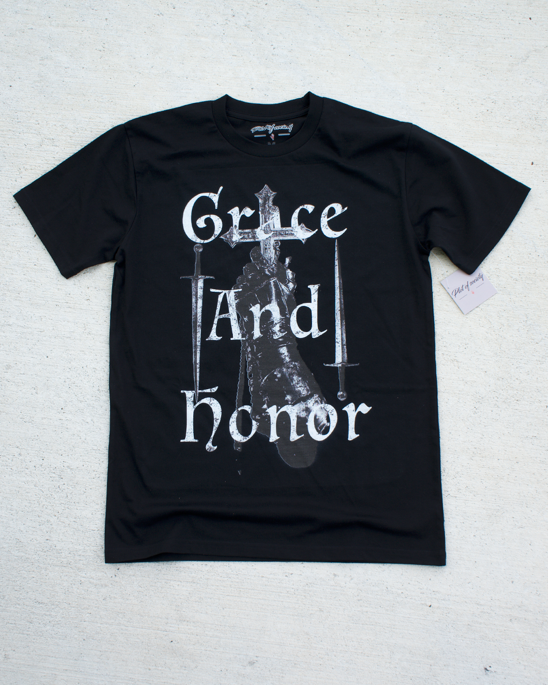 Grace And Honor Black And White Tee