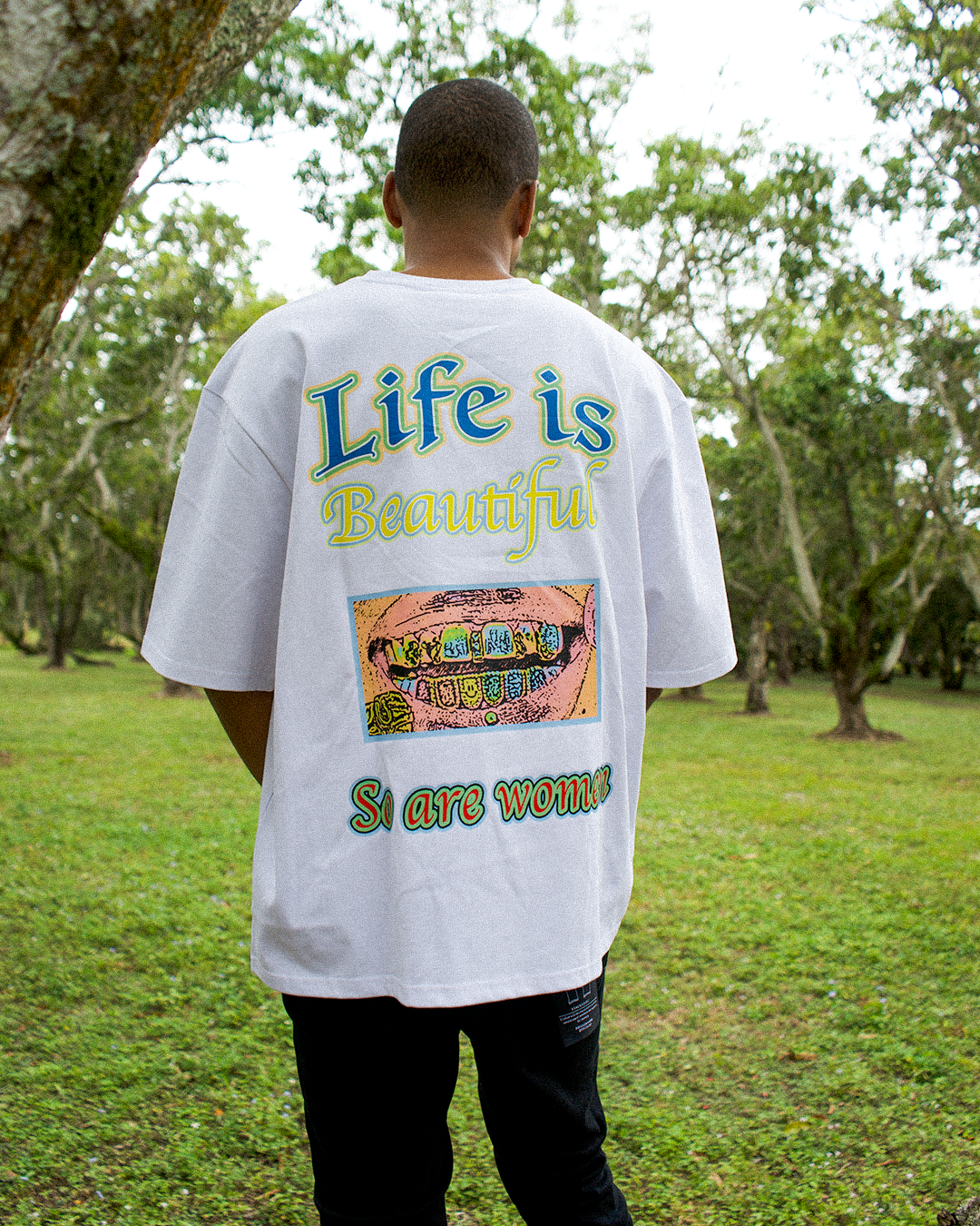 Life is beautiful so are women oversized tee