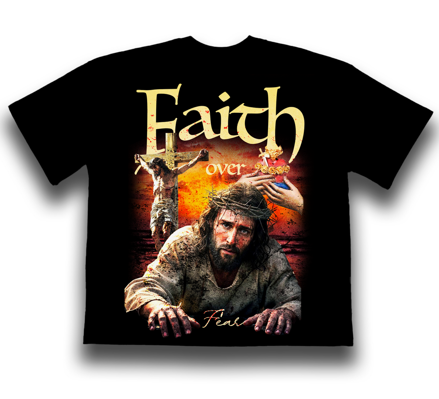 Faith Over Fear Oversized Tee