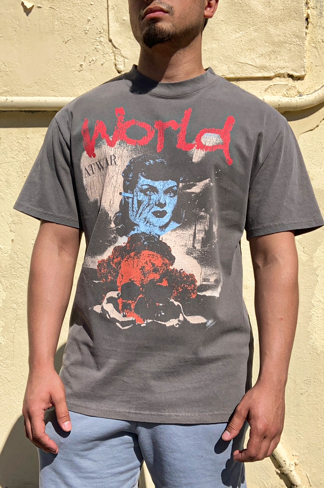 World At War Oversized Tee (Grey)