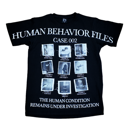 Human Behavior Files — Case 002 Tee | Black