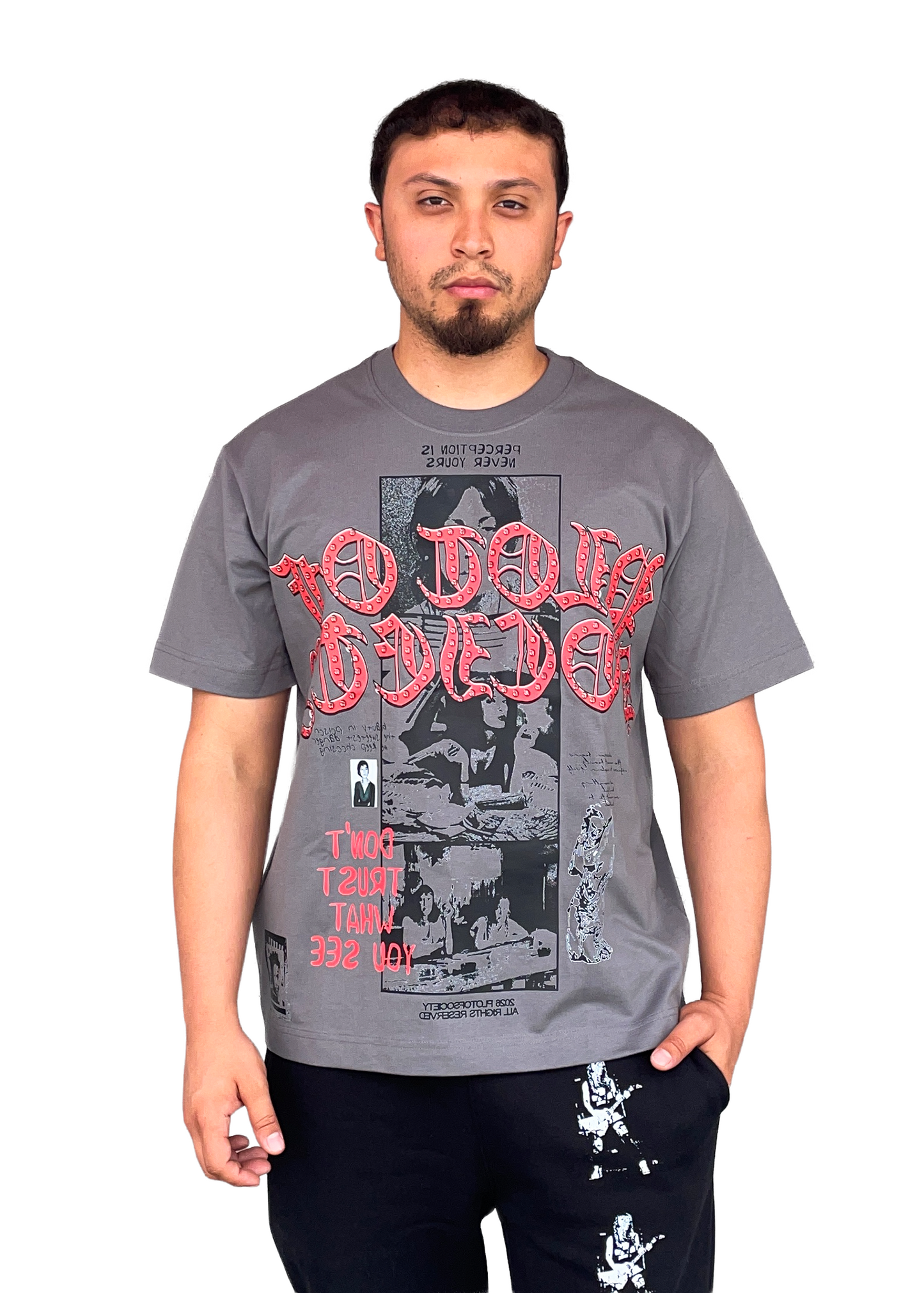 Perception In Sight Tee (Grey)  - Oversized