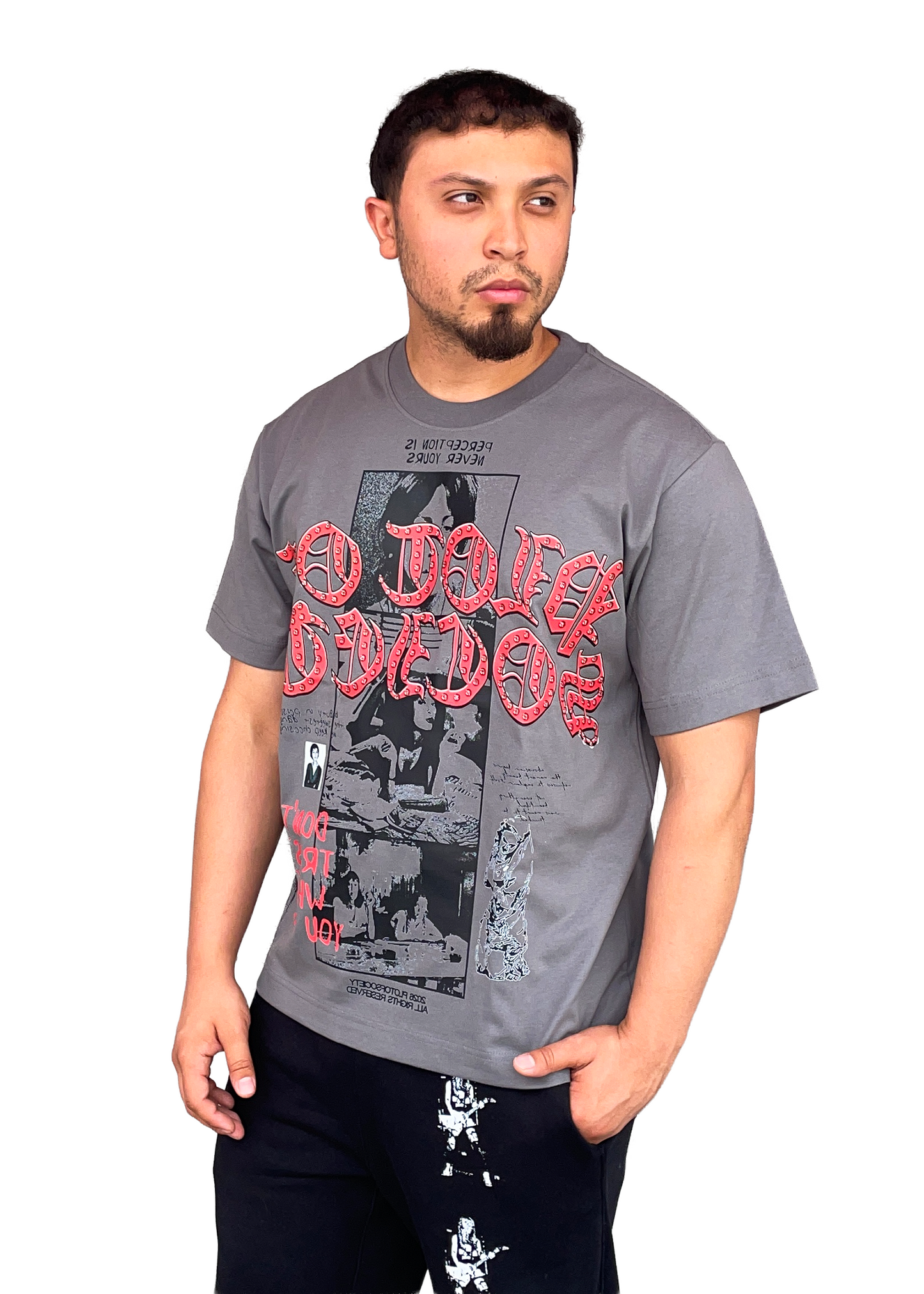 Perception In Sight Tee (Grey)  - Oversized