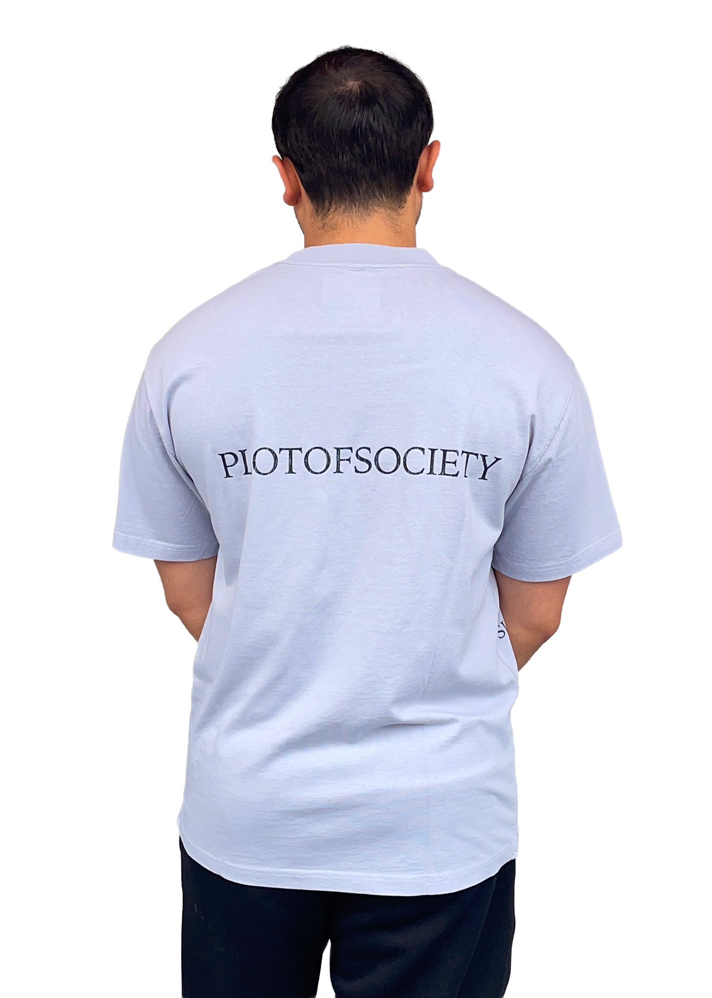 Plotofsociety- Human Behavior Tee - (Powder Blue) Oversized