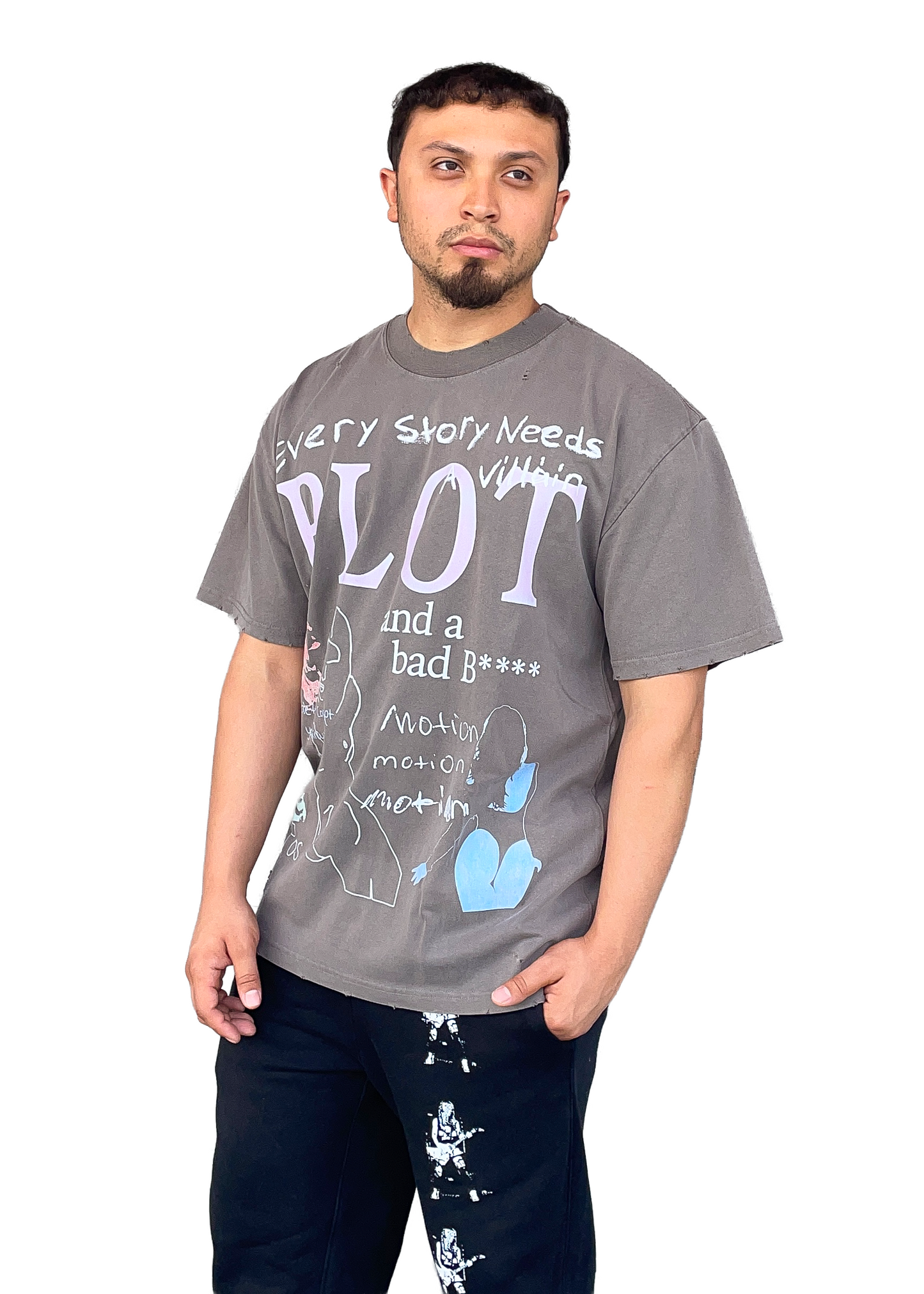 Arc of the Villain Tee- Heavyweight Oversized