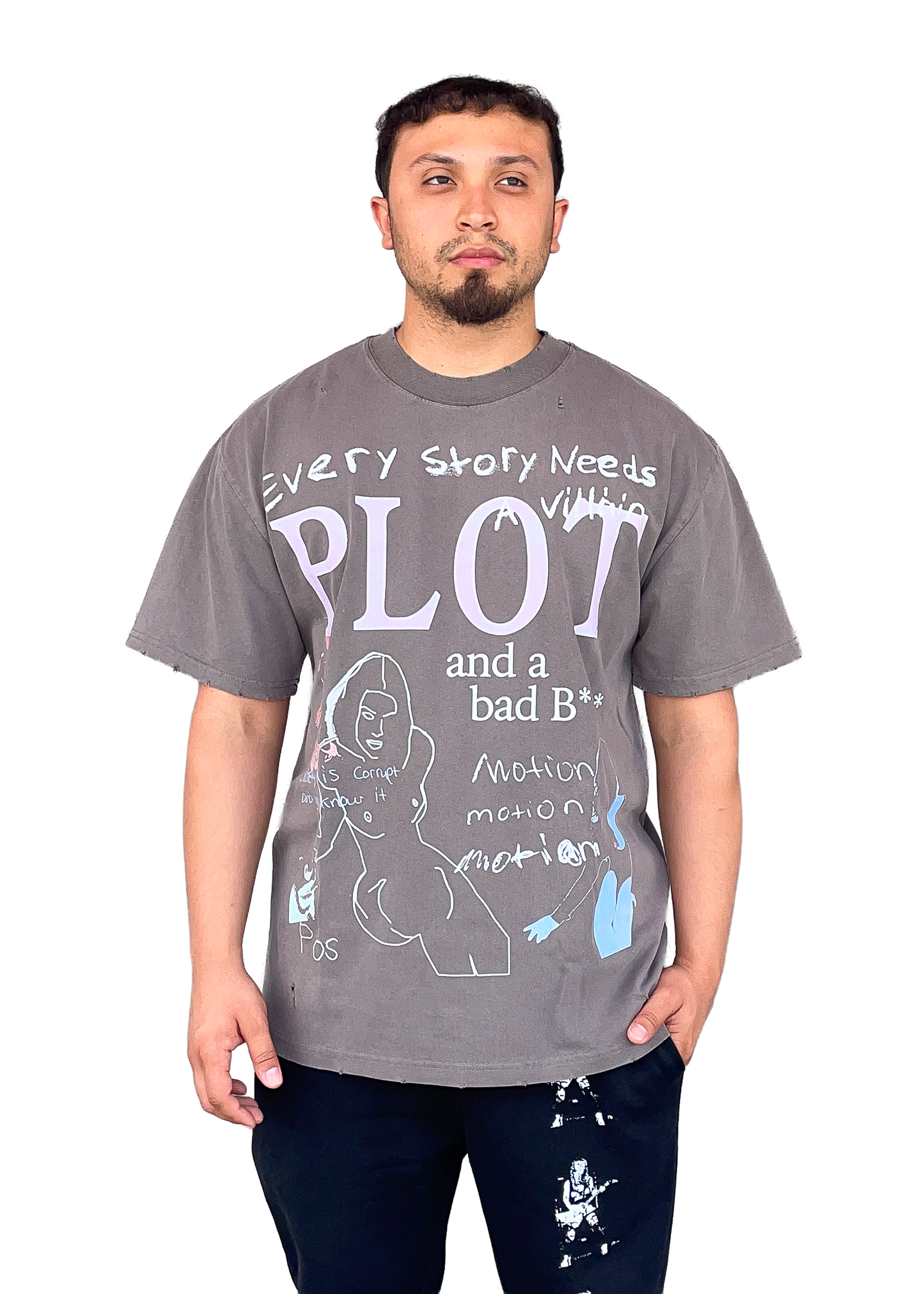 Arc of the Villain Tee- Heavyweight Oversized