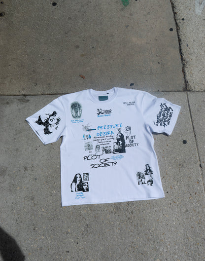 Pressure & Desire Tee – White