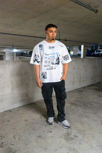 Pressure & Desire Tee – White
