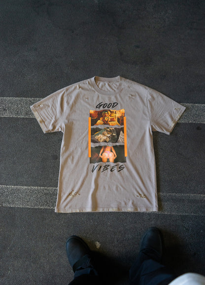 Good Vibes Tee – Sand