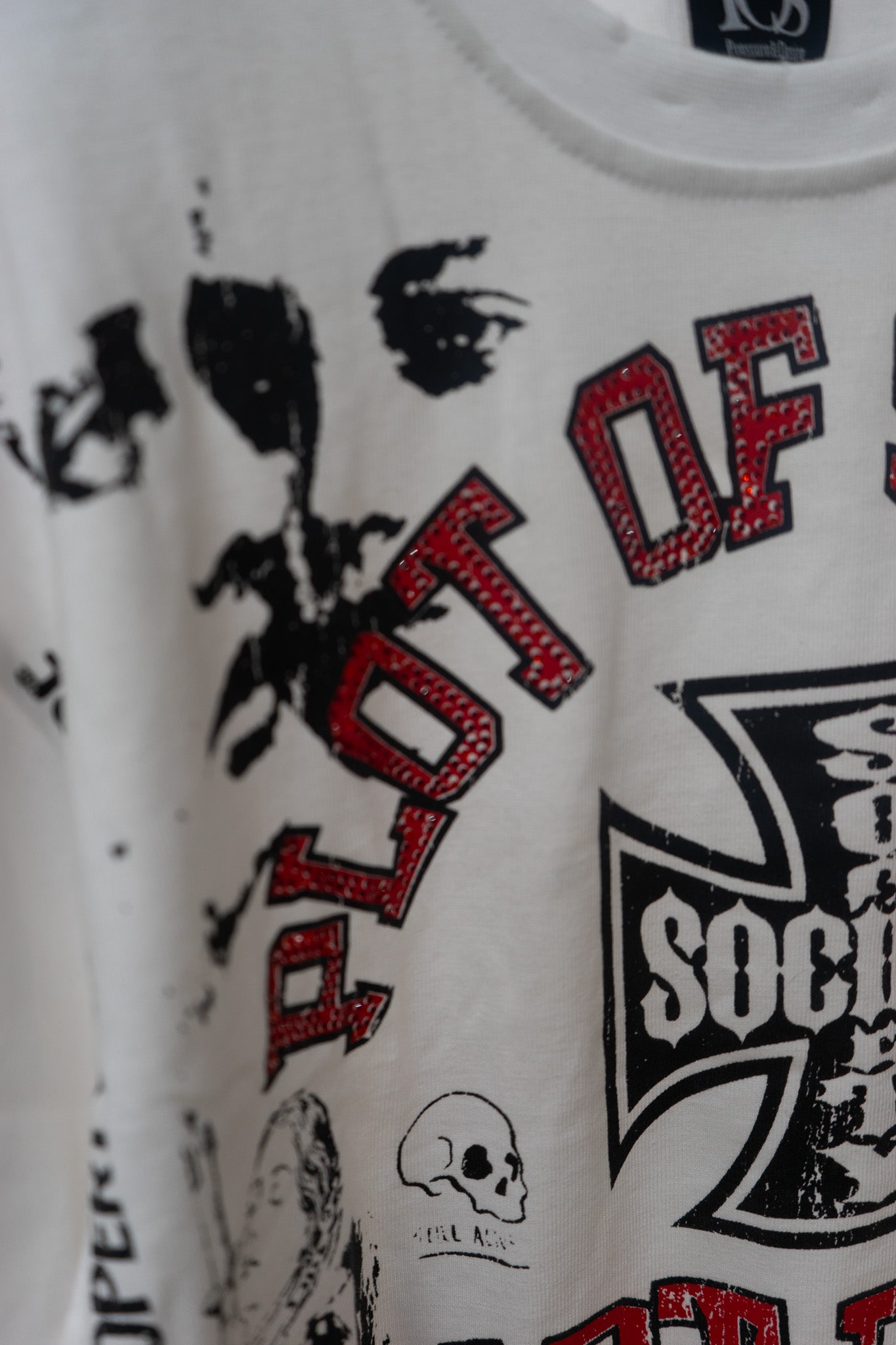 Art Dept. Chaos Tee (White) - Heavyweight Oversized