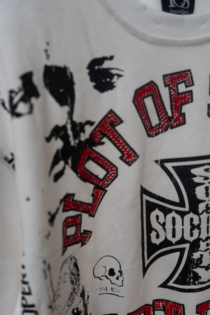 Art Dept. Chaos Tee (White) - Heavyweight Oversized