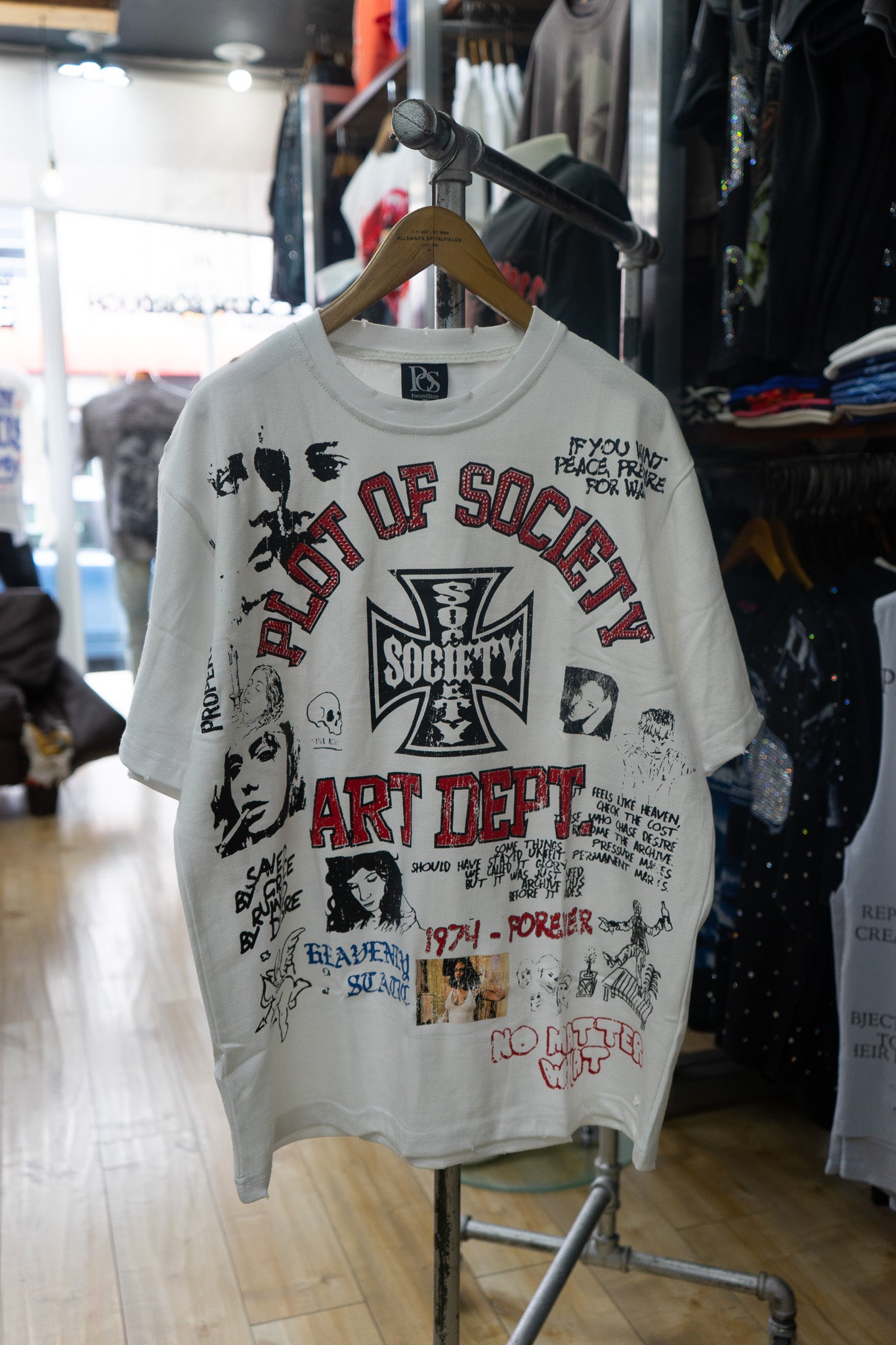 Art Dept. Chaos Tee (White) - Heavyweight Oversized