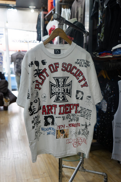 Art Dept. Chaos Tee (White) - Heavyweight Oversized