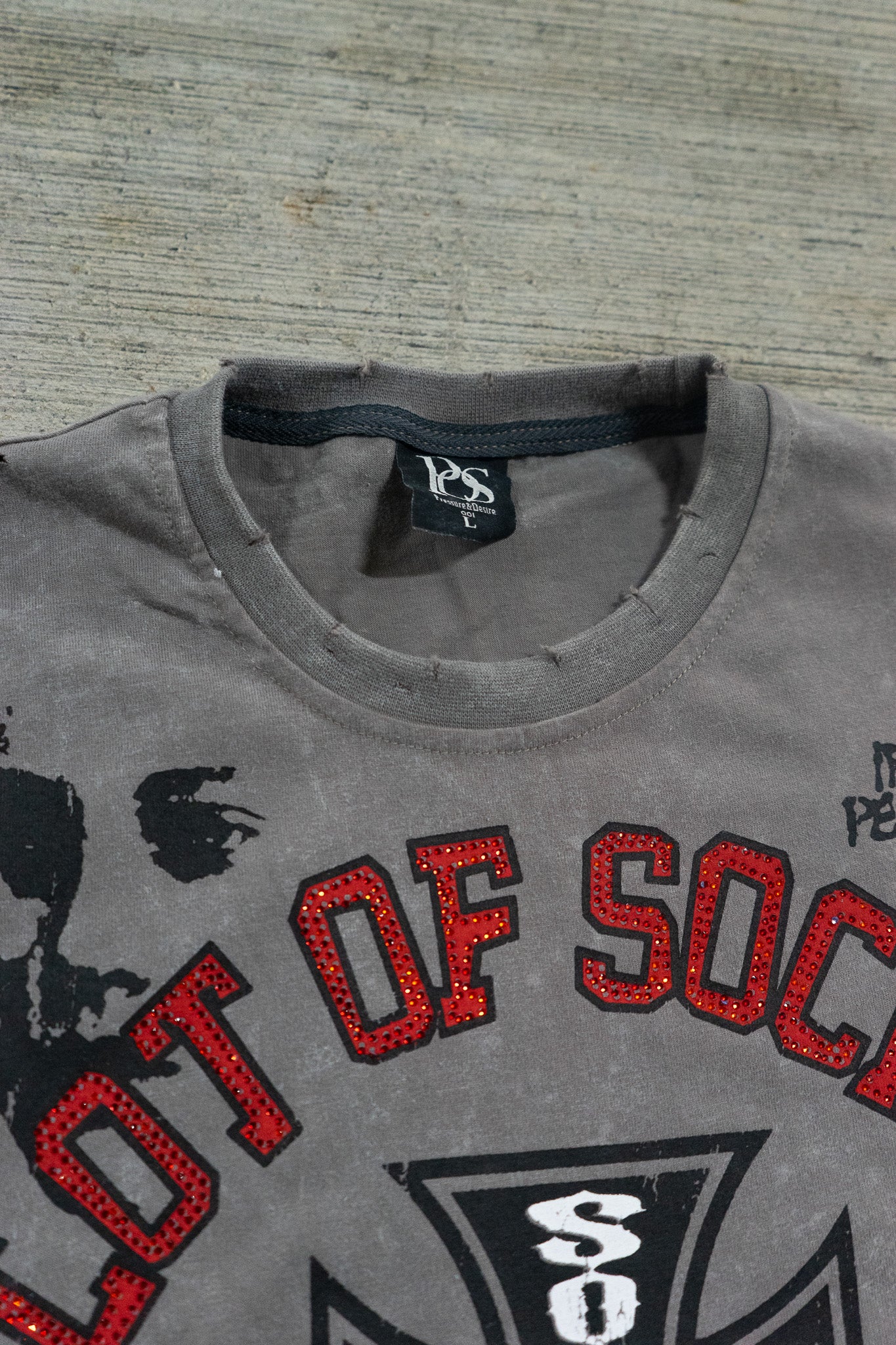 Art Dept. Chaos Tee (Grey) - Heavyweight Oversized