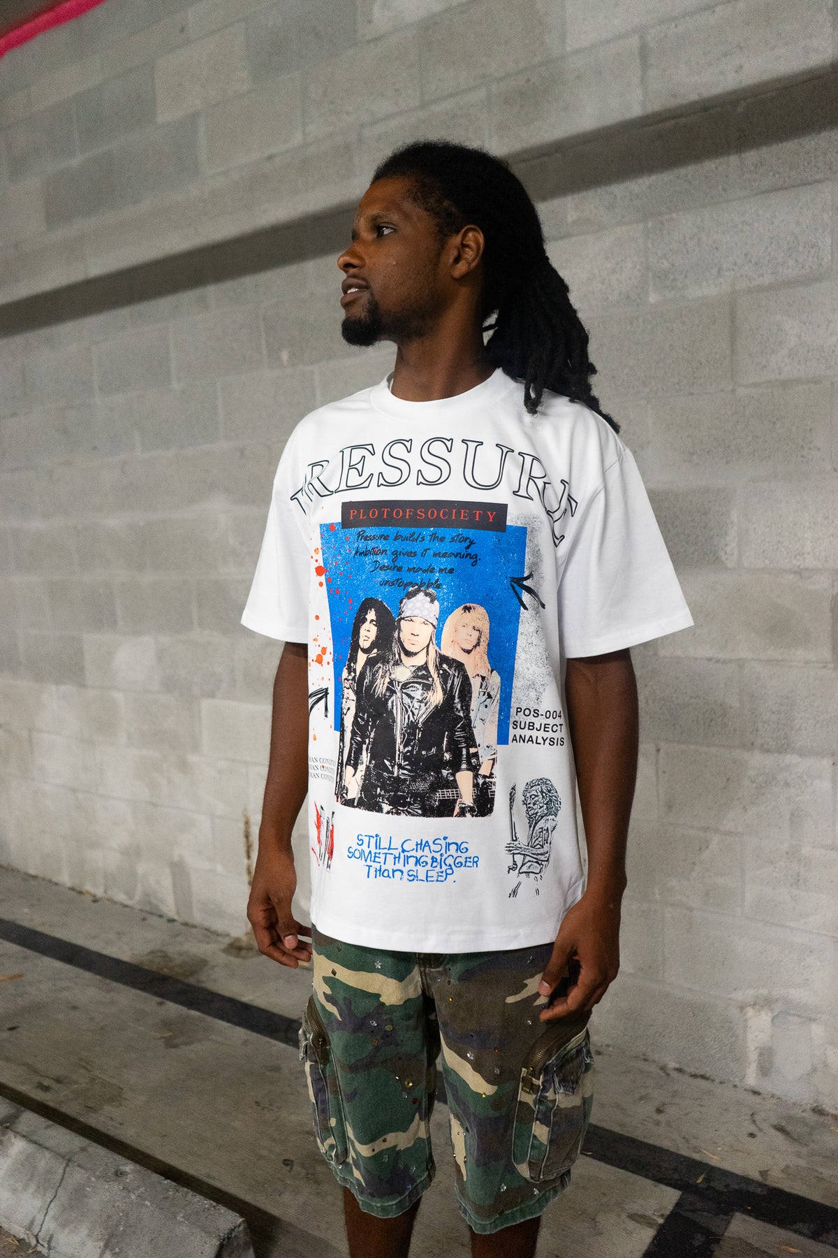 Pressure Builds The Story Tee - (White)