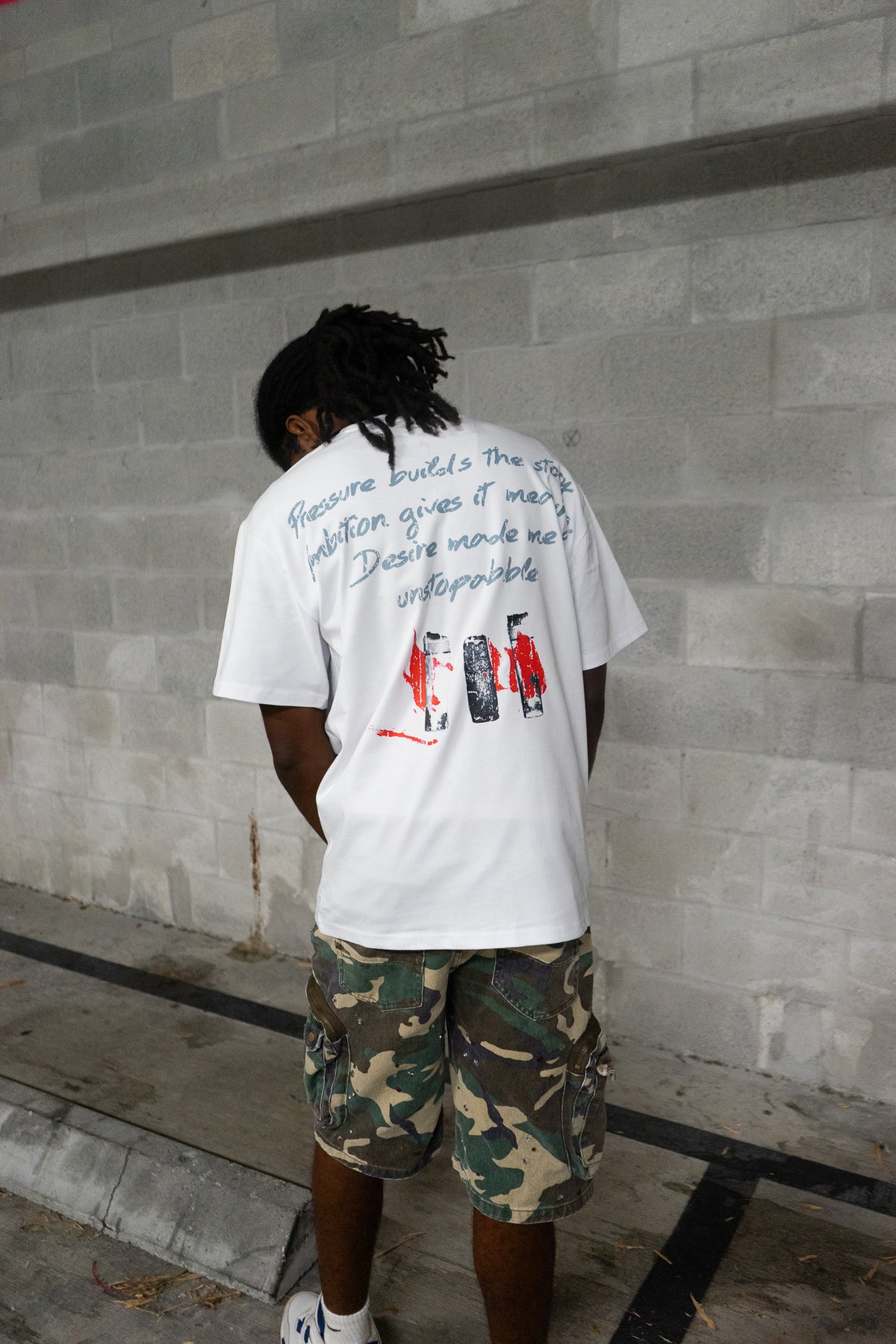 Pressure Builds The Story Tee - (White)