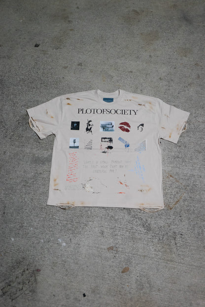 PlotOfSociety Small Moments Distressed Tee