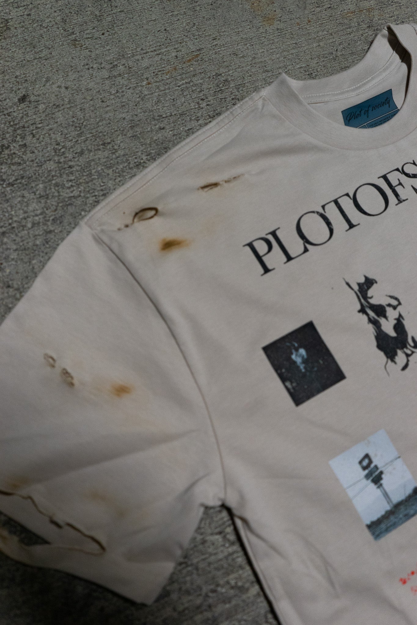 PlotOfSociety Small Moments Distressed Tee