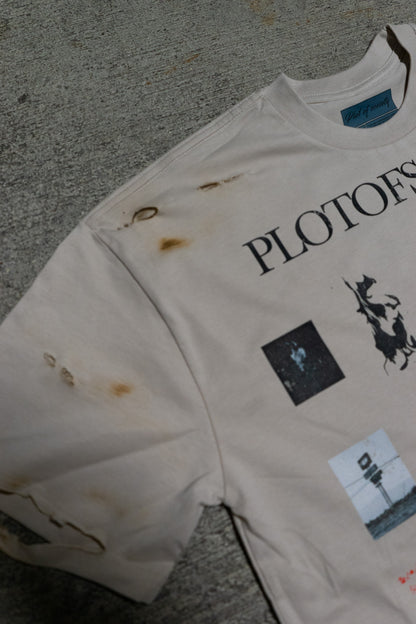 PlotOfSociety Small Moments Distressed Tee