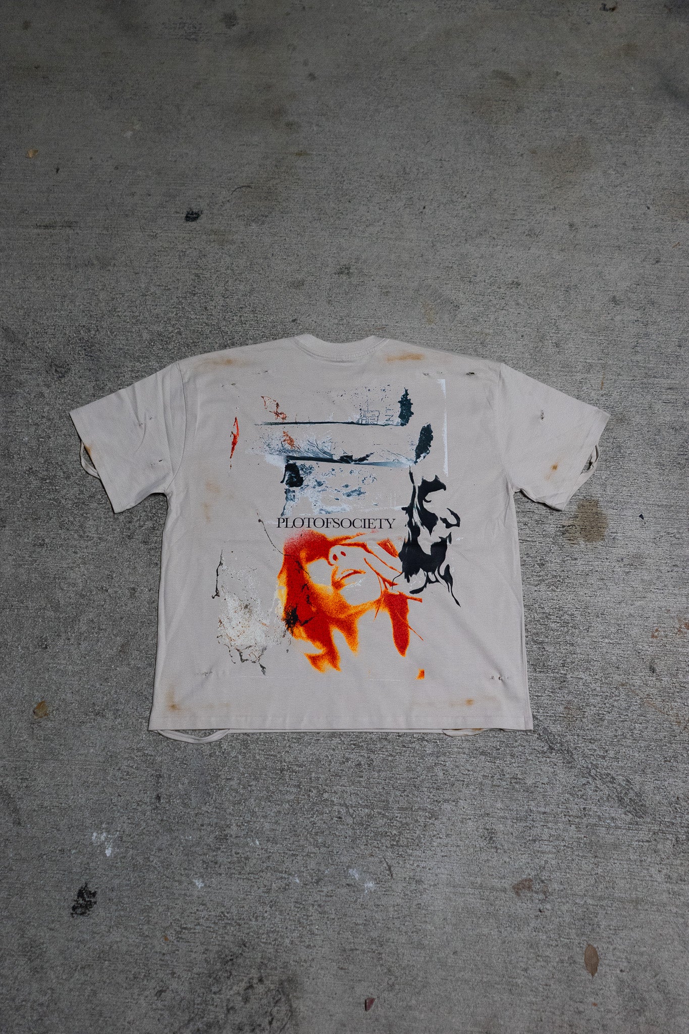 PlotOfSociety Small Moments Distressed Tee