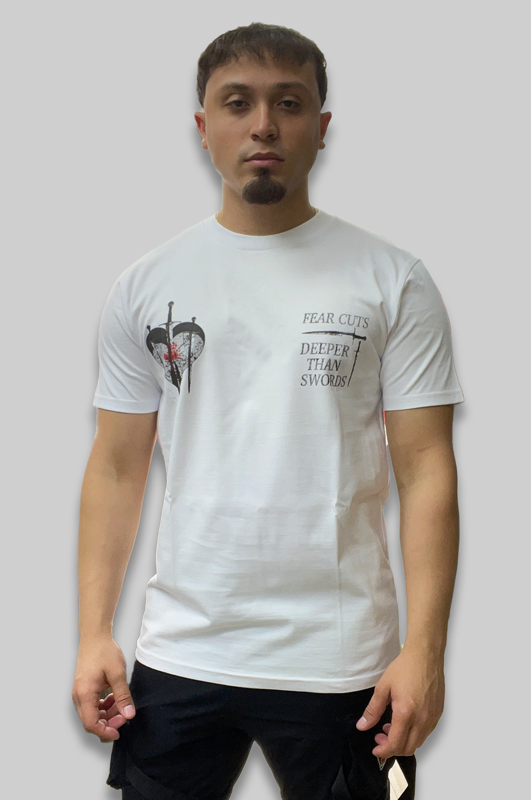 Fear Cuts Deeper Than Swords Tee (White)