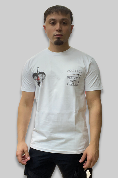 Fear Cuts Deeper Than Swords Tee (White)