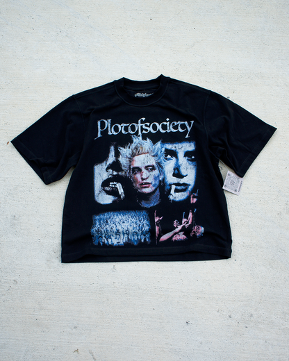 Shades Of Chaos Oversized Crop Tee