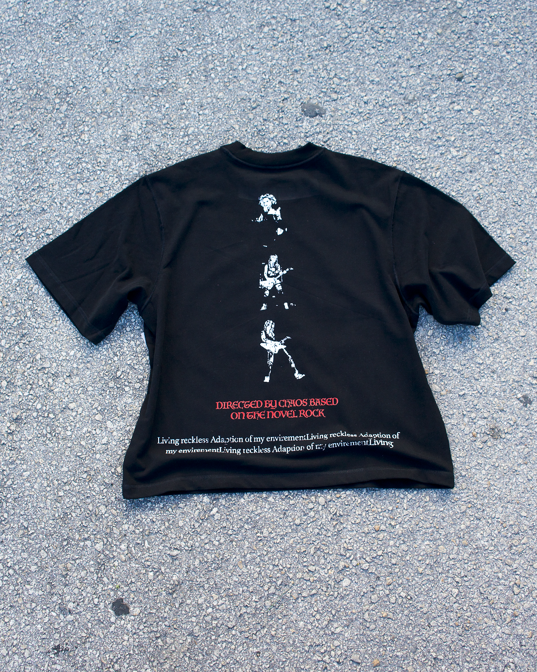 Plotofsociety Based On The Novel Rock Oversized Crop Tee