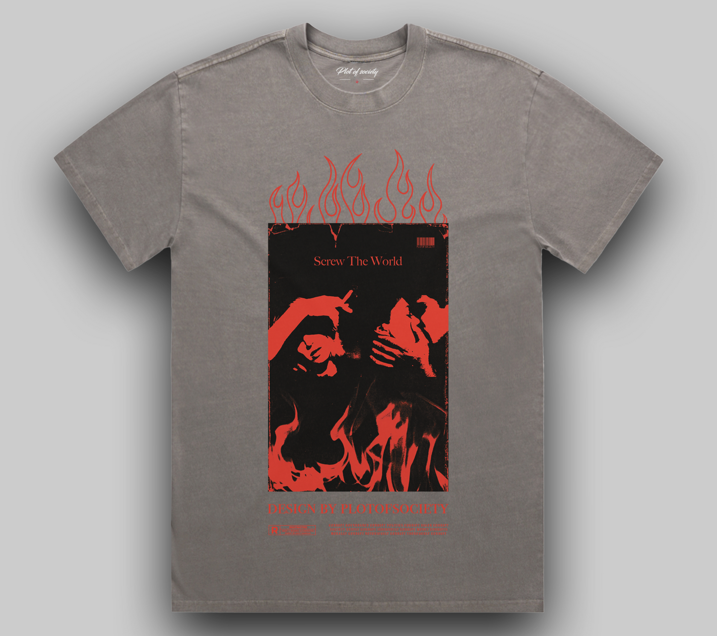 Screw The World Oversized Tee