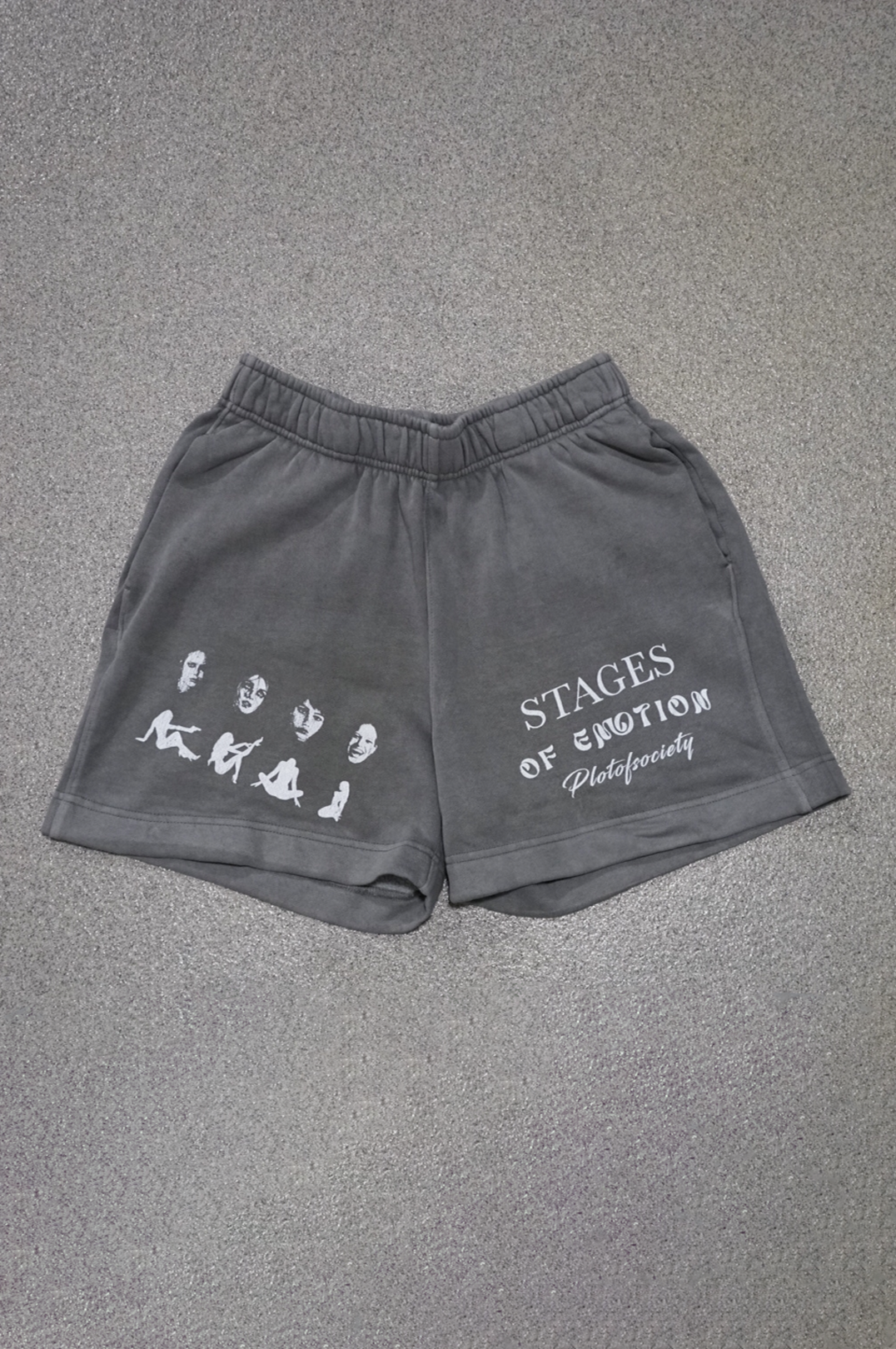 Stages Of Emotion Grey Shorts