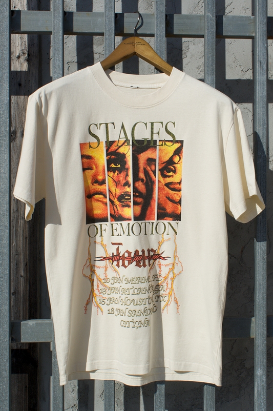 Stages Of Emotion Tour Oversized Tee (Ecro)