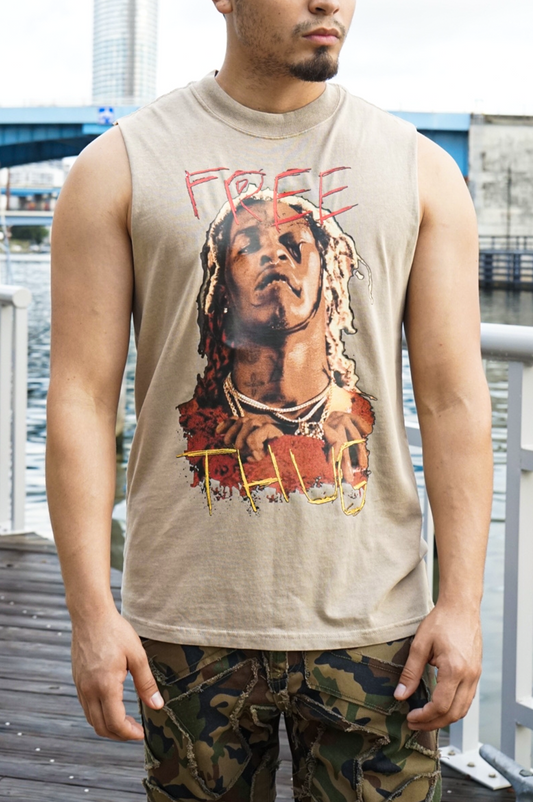 Free Thug Sleeveless Tee