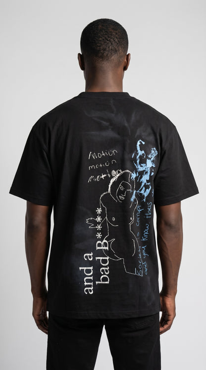 Arc of the Villain Tee- Heavyweight Oversized - (Black)
