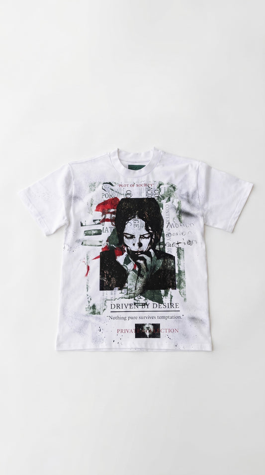 Driven By Desire Tee – White