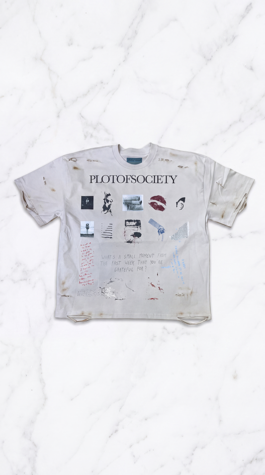 PlotOfSociety Small Moments Distressed Tee