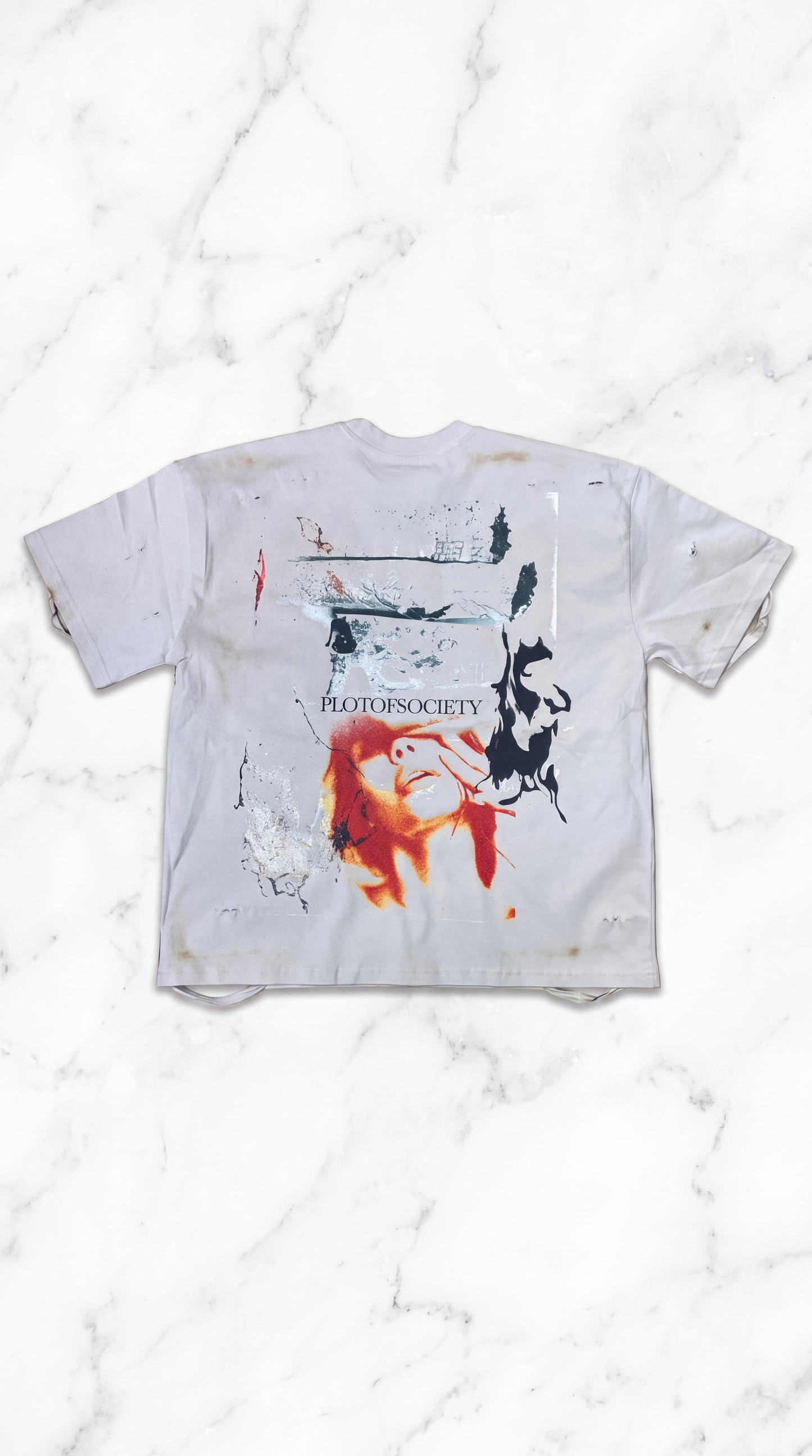 PlotOfSociety Small Moments Distressed Tee